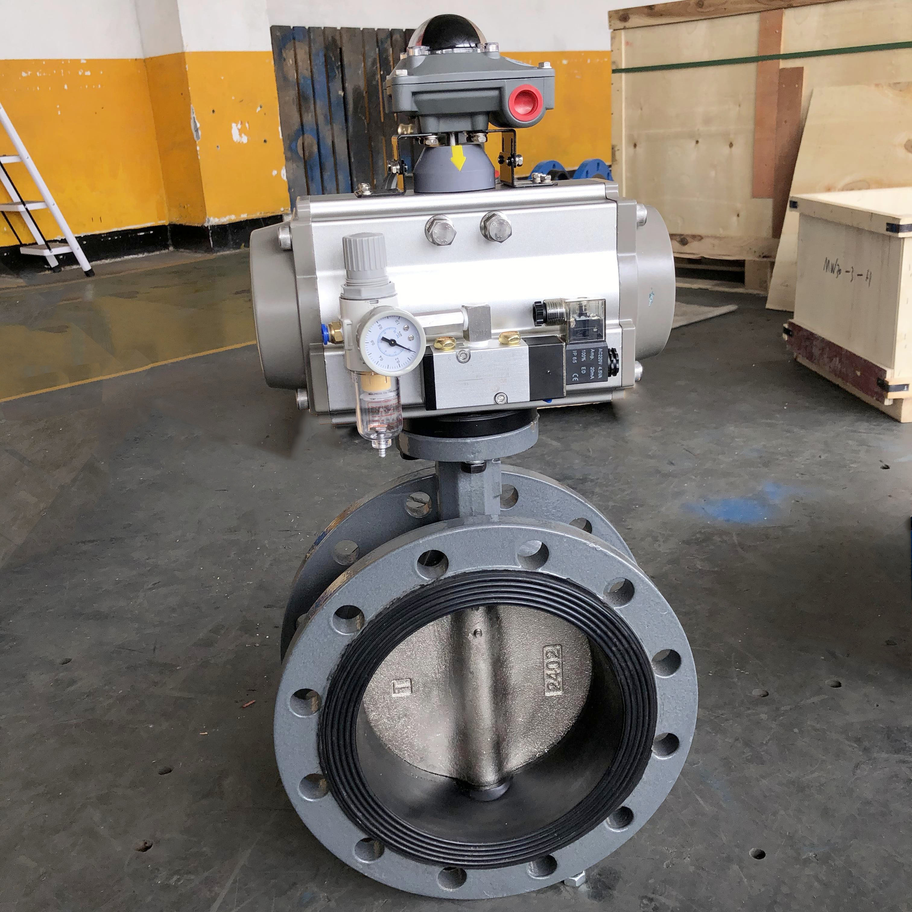 不銹鋼氣動(dòng)dn200快裝蝶閥、粉體氣動(dòng)蝶閥