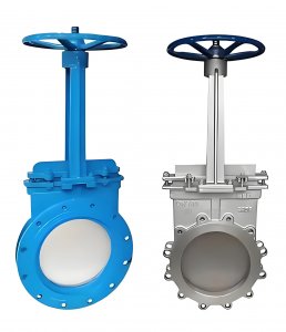 刀型閘閥 PZ73X—10R  DN100 PN10（配反法蘭、