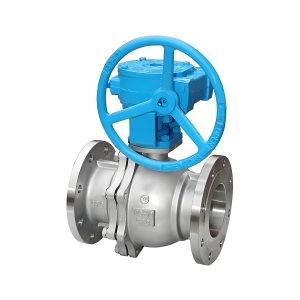 Q341F-16P DN50，DN100不銹鋼渦輪法蘭球閥