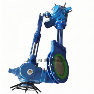 電動(dòng)刀閘閥PZ973-16 DN350，DN400排渣、處理顆