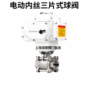 DN25材質(zhì)304不銹鋼內(nèi)絲電動球閥